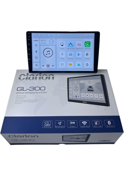 Clarion GL-300 9'' Çerçevelere Uyumlu Tam Profesyonel (Tesisat) Multimedya (Orj)
