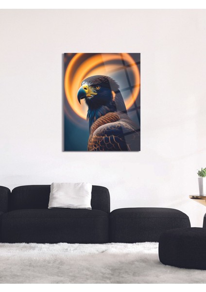 Kaya Kartalı Cam Tablo - MOD029
