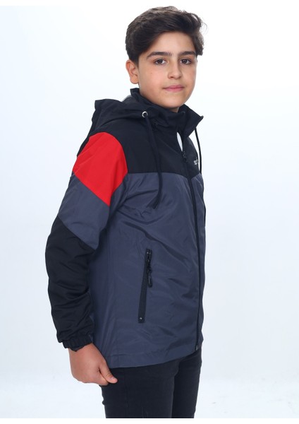 Erkek Çocuk Sport Baskılı Kapüşonlu Yağmurluk fırsatları
