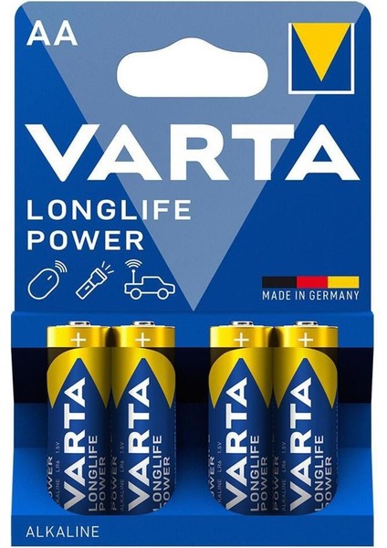 Longlife Power Alkaline Aa Kalem Pil 1.5 V 4 Adet