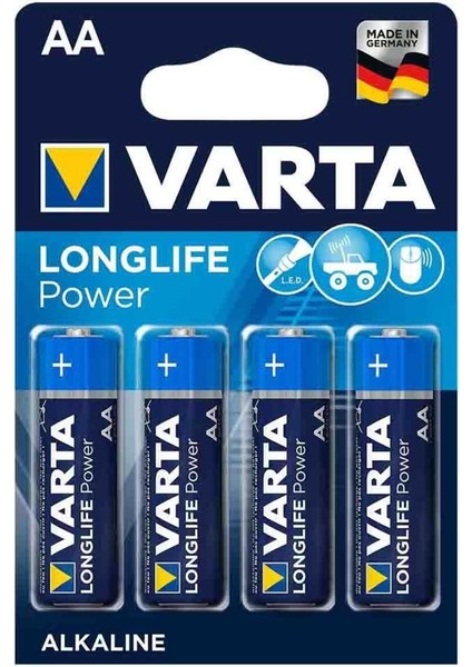 Longlife Power Alkaline Aa Kalem Pil 1.5 V 4 Adet fiyatları