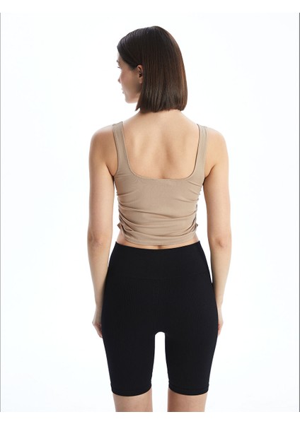 Yeni Sezon Kare Yaka Crop Kadin Atlet - S5CU36Z8 fırsatları