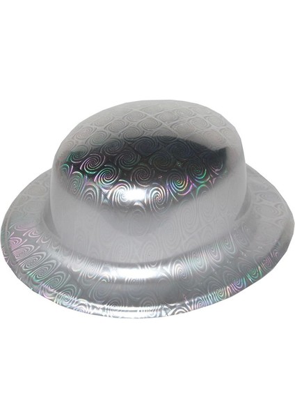 Gümüş Renk Hologramlı Plastik Yulak Melon 27X24 cm