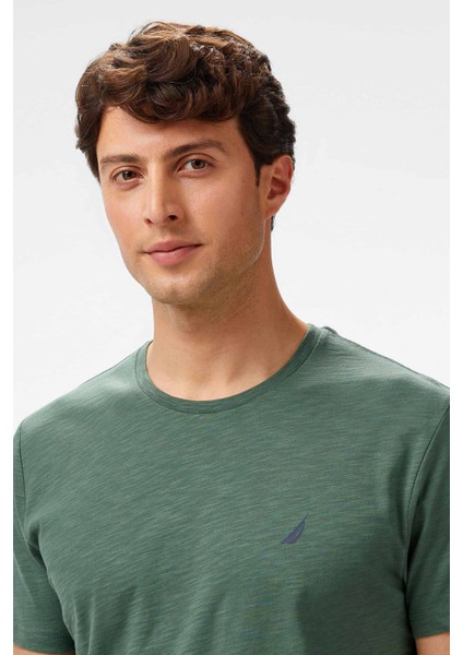 Erkek Regular Fit T-Shirt - Yeşil fırsatları