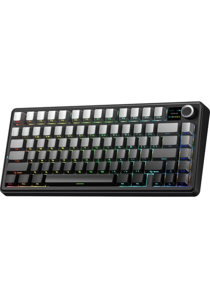 F75 Max Mekanik Rgb Tkl Reaper Switch Kablosuz Makrolu Hot Swap Klavye Gri