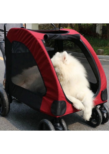Katlanabilir Kedi Küçük Orta ve Büyük Irk Köpekler Için Köpek Arabası 55 kg Kapasiteli modelleri