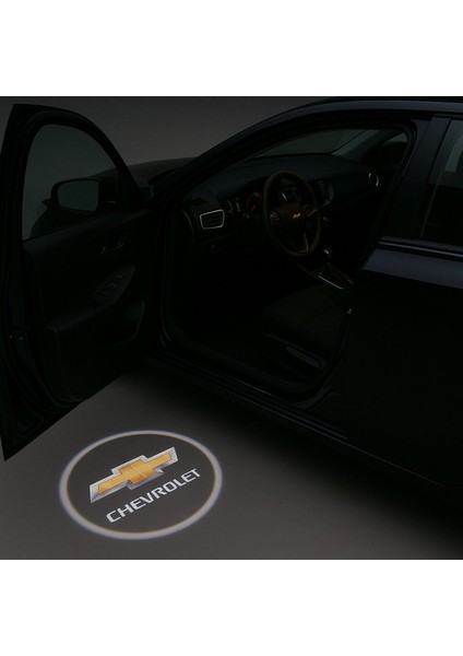 Chevrolet Kapı Altı Logo Kapı Altı LED Mesafe Sensörlü Pilli Yapıştırmalı Yeni Nesil
