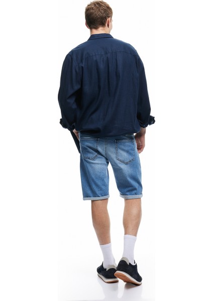 Yeni Sezon Oversize Kot Şort Bermuda Cep Detaylı Pamuklu modelleri