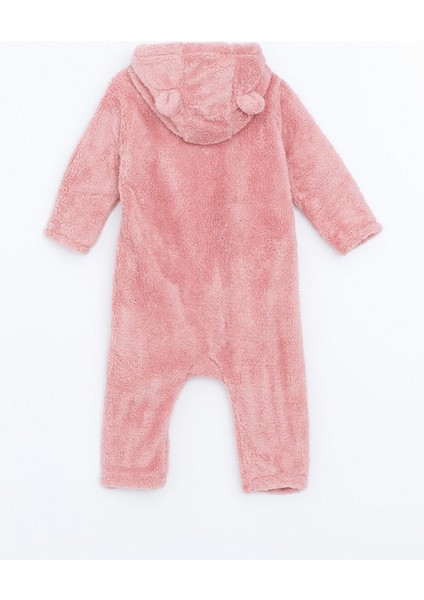 Pembe Kapüşonlu Pelüş Kız Bebek Tulum modelleri