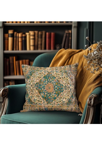 Mozaik Desenli Baskı Çift Yüzlü Kırlent Kılıfı modelleri