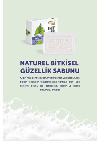Kuru Ciltler Için Nemlendirici Biberiye Sabun 150 gr fiyatları