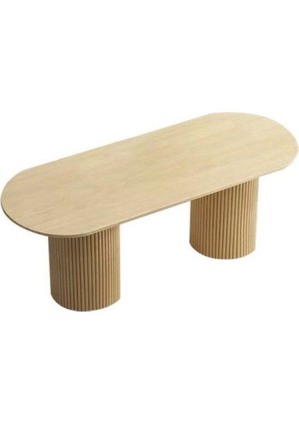 Sierra Iskandinav Oval Ahşap Bohem Masa 90X180 indirimleri
