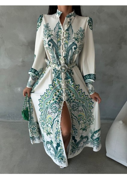 Atlas Kumaş Elbise (Kemer Dahildir) fiyatları