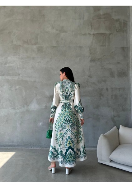 Atlas Kumaş Elbise (Kemer Dahildir) fırsatları