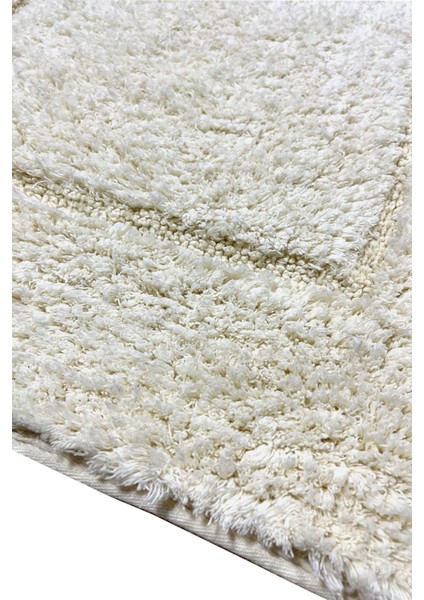 Wolle Ekru Cotton 2'li Set Banyo Halısı %100 Doğal Organic Pamuk , Yıkanabilir. 8683264339974 Bpmk fiyatları