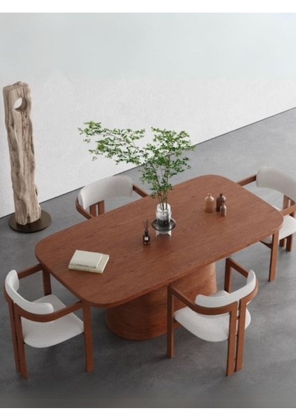 Barocco Italyan Still Oval Ahşap Yemek Masası 100X190 fiyatları