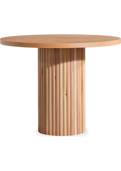 Arya Yuvarlak Ahşap Bohem Masa 120X120