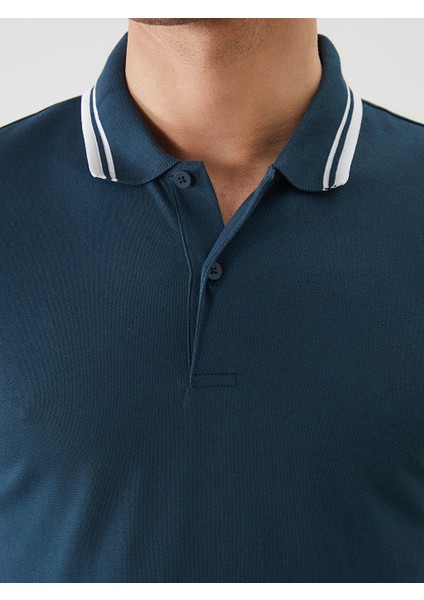 Yeni Sezon Polo Yaka Kisa Kollu Erkek Dokulu Tisort - S5BL66Z8 modelleri