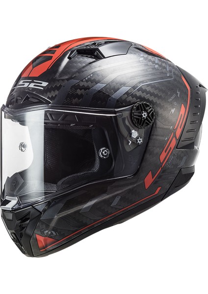 Thunder Karbon Sputnık Metal Kırmızı Kask