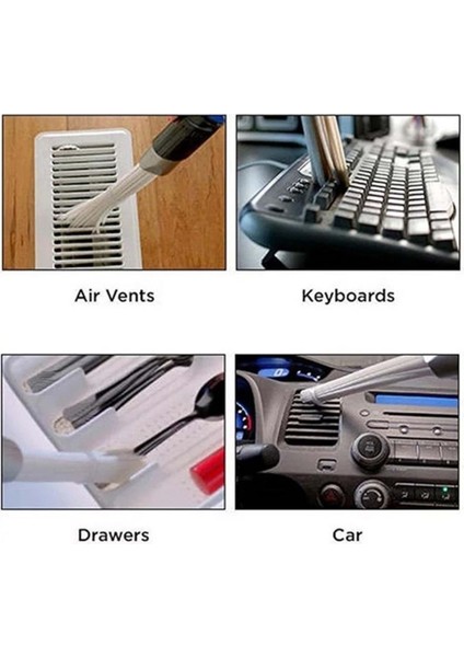 Evrensel Çok Amaçlı Süpürge Başlık, Araba temizleme, Vakumlu Detaylı Toz Alma Aparatı