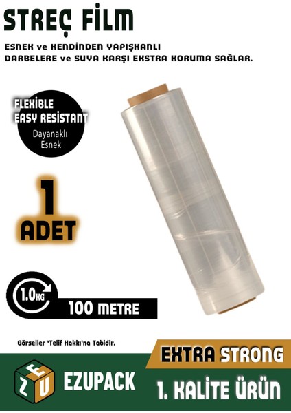 L Boy 1000 Gram Streç Film Eşya Mobilya Sarma Koruma Ambalaj Streci Taşıma Taşınma Koli