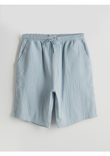 Yeni Sezon Rahat Kalip Muslin Erkek Sort - S5ER30Z8