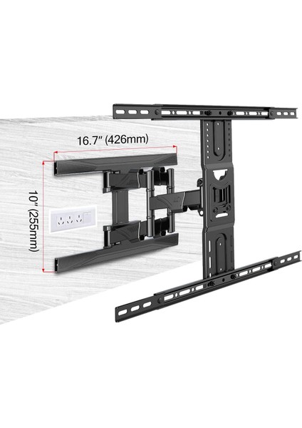 Nb North Bayou P6 LCD LED OLED 40"–80" Uyumlu, Ultra Ince Tv Askı Aparatı Profosyonel Hareketli Tv Askı Aparatı indirimleri