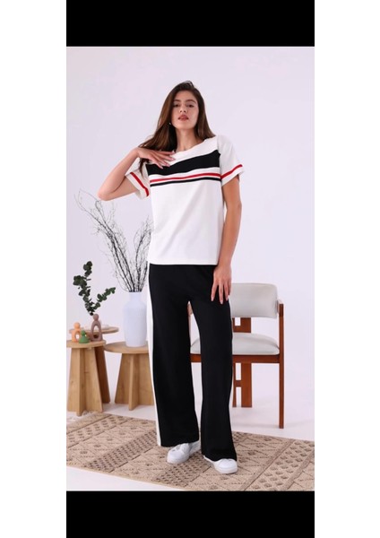 Kısa Kol Garnili Modal Eşofman Takım modelleri