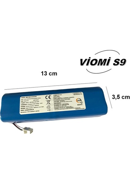Xiaomi Lydsto R1 Uyumlu Robot Süpürge Batarya 14.8V 5200 Mah Li-Ion Pil
