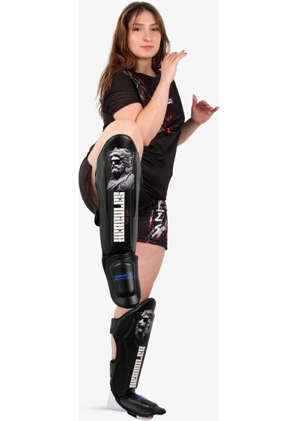 Kaval Koruyucu - Aslan Desenli Siyah - Kickboks, Muay Thai, Taekwondo fiyatları