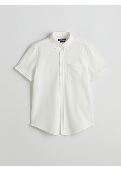 Yeni Sezon Regular Fit Kisa Kollu Erkek Gomlek - S5JO85Z8
