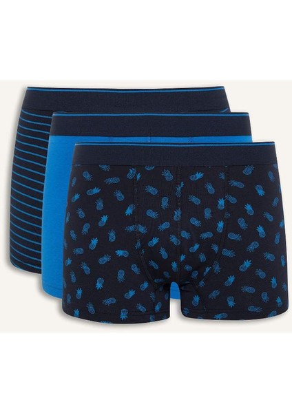 Yeni Sezon Regular Fit Desenli 3'lü Boxer