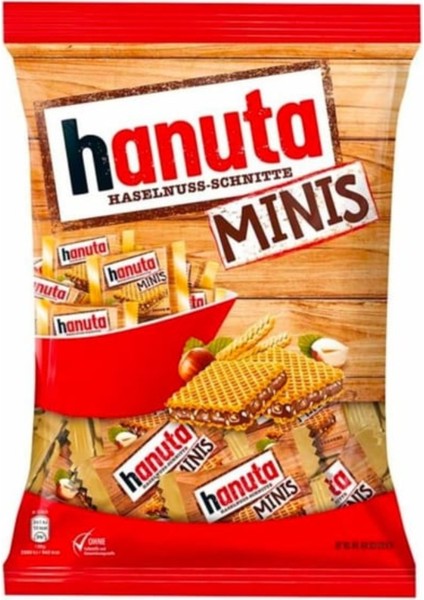 Hanuta Minis 200 gr – Fındık Kremalı Gofret Tek Lokmalık Atıştırmalık