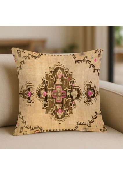 Etnik Desenli Kırlent Kılıfı – Fermuarlı, Yıkanabilir, Yumuşak Kumaş | 43X43 cm fiyatları