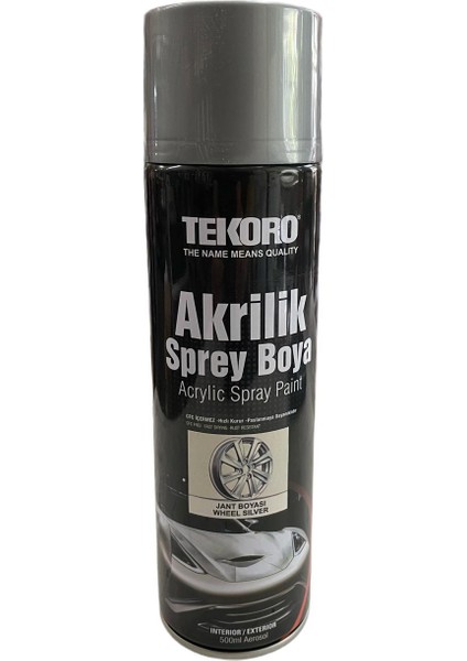 Akrilik Sprey Boya-Jant Boyası Gümüş- Wheel Silver 500 ml