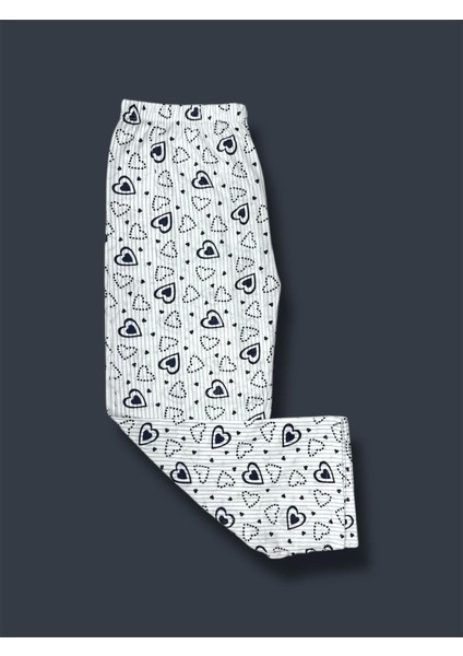 Desenli Penye Kadın Pijama Altı