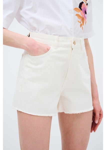 Cepli Denim Şort