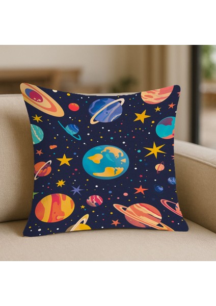 Kilim Tarz Bordo Desenli Kırlent Kılıfı – 43X43 Cm, Çift Taraflı, Fermuarlı, Yıkanabilir