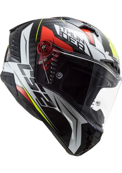 Thunder Karbon Chase Beyaz-Kırmızı Kask fırsatları