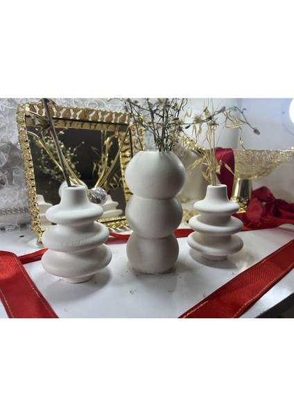 Iskandinav 3 Lü Vazo Dekoratif Vazo