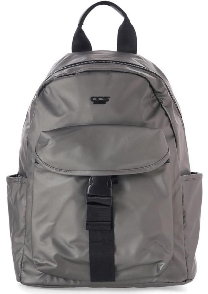 51493 Sırt Çantası – Çok Gözlü, Hafif ve Dayanıklı Polyester Kumaş - Şampanya