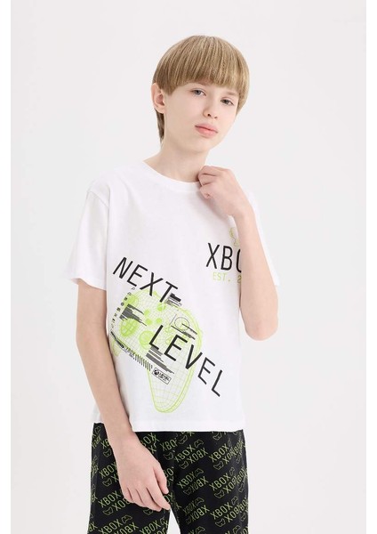Yeni Sezon Erkek Çocuk Xbox Pijama Takımı Kısa Kollu Üst Şort