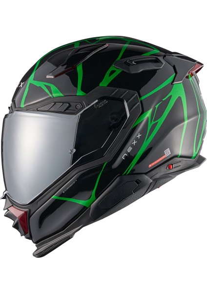 X.wst 3 B-Sıde Siyah Yeşil Kask