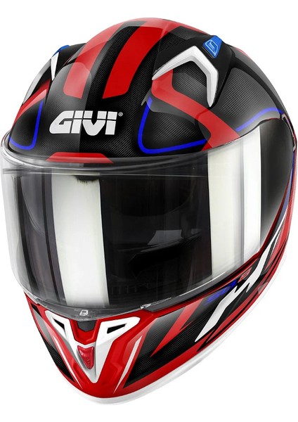 Gıvı 50.8 Racer Beyaz-Kırmızı-Siyah Kask modelleri