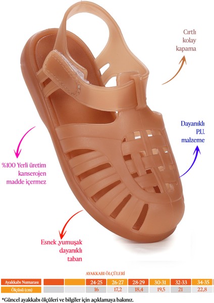 Fina Günlük Deniz Havuz Plaj Erkek Çocuk Sandalet Ayakkabı fiyatları