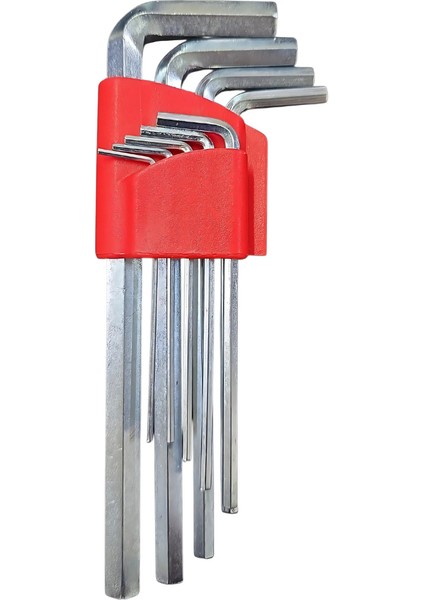 MG620016TK 9 Parça Uzun L Allen Anahtar Takımı/seti