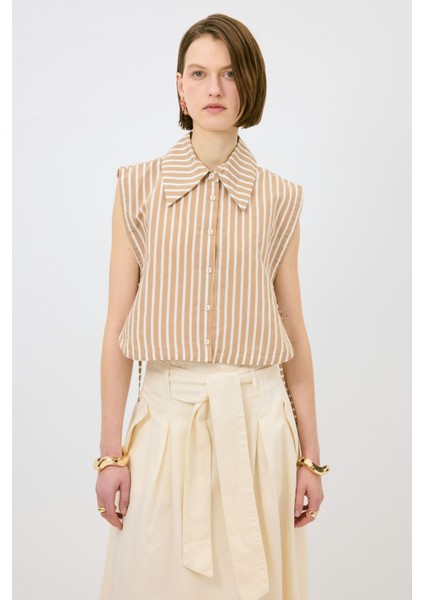 Bağcık Detaylı Gömlek