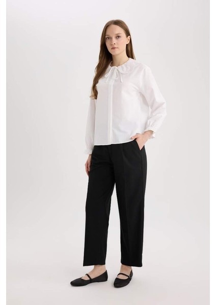 Yeni Sezon Regular Fit Poplin Uzun Kollu Gömlek Tunik
