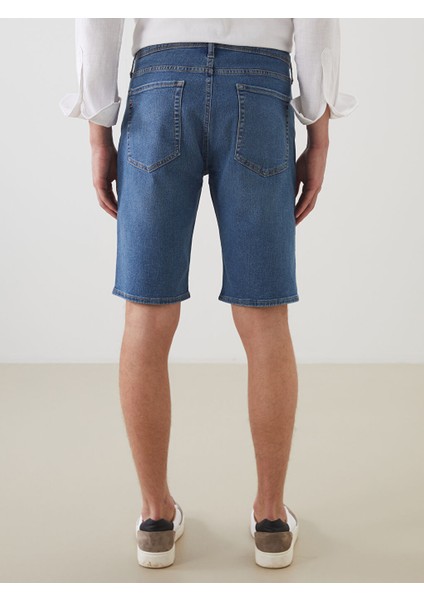 Yeni Sezon Slim Fit Erkek Jean Sort - S5K974Z8