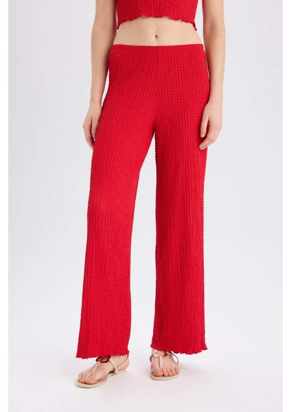 Yeni Sezon Wide Leg Geniş Paça Bürümcük Pantolon